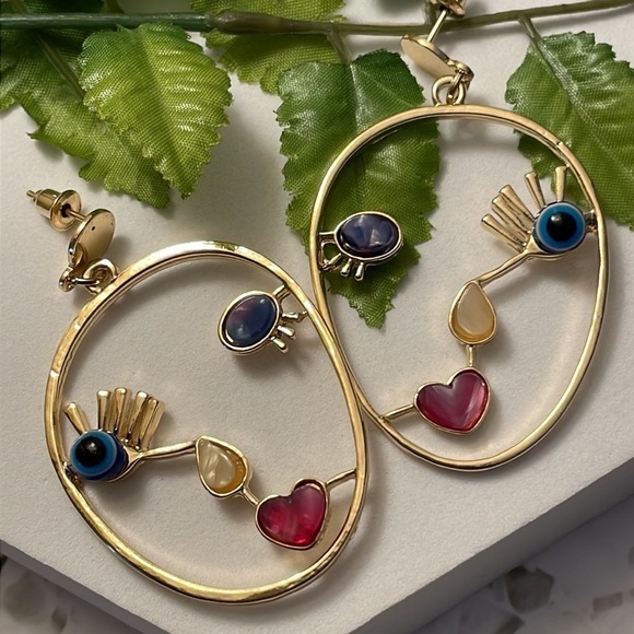 Fashion Nova Face Your Fears Abstract Earrings - Picture 13 of 14